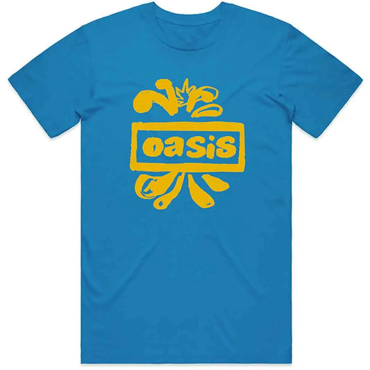 Oasis T-Shirt Drawn Logo (Blue) Ireland Vinyl