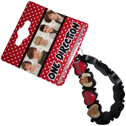 One Direction Bracelet: Phase 3 Hearts Expandable Ireland Vinyl