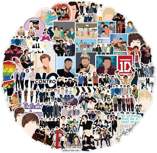 One Direction Pack of 52 Stickers Zhivago Gifts