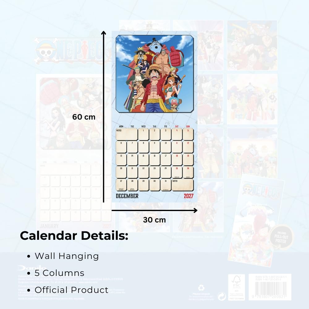 One Piece 2027 Wall Calendar