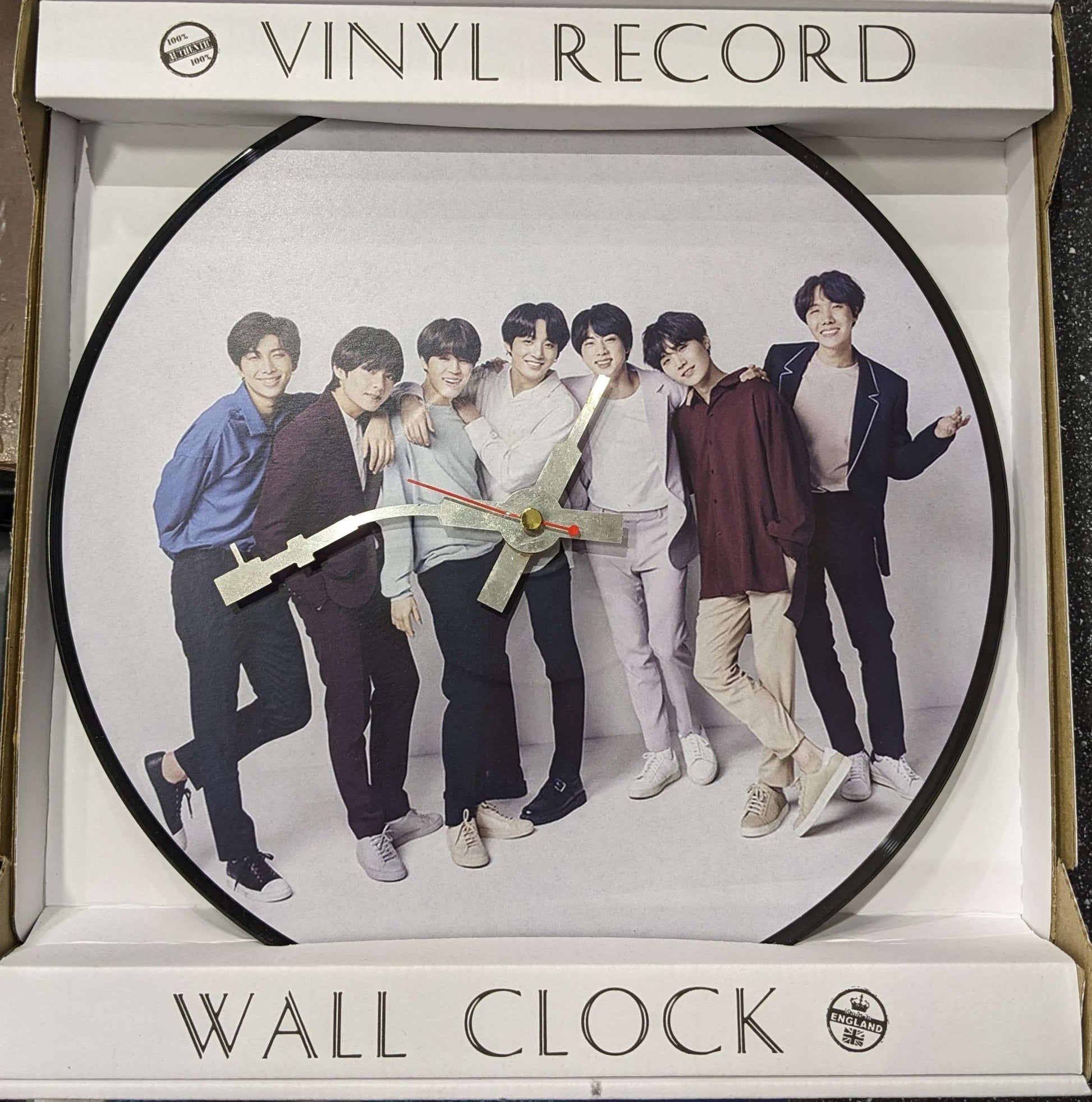 Bts Vinyl Record Wall Clock - Zhivago Gifts