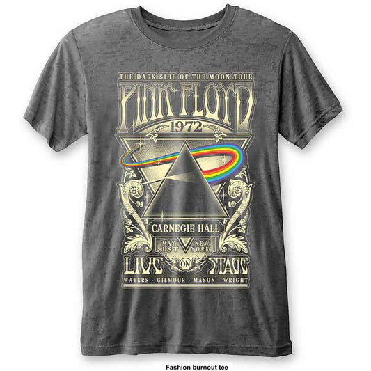 Pink Floyd Burnout T-Shirt Carnegie Hall Poster Ireland Vinyl