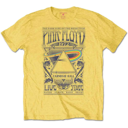 Pink Floyd Yellow T-Shirt Carnegie Hall Poster Ireland Vinyl
