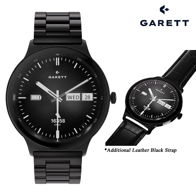 Garett QUANTUM Smartwatch | BLACK STEEL