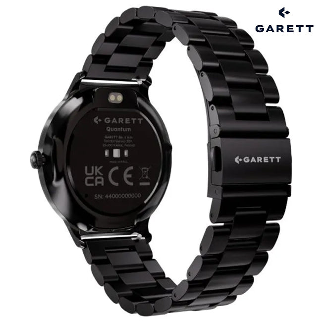 Garett QUANTUM Smartwatch | BLACK STEEL