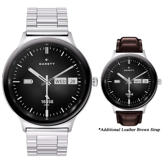 Garett QUANTUM Smartwatch | SILVER STEEL