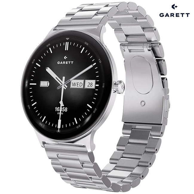 Garett QUANTUM Smartwatch | SILVER STEEL