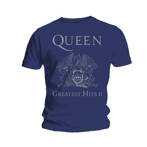 Queen Shirt – Greatest Hits II (Navy Blue/Silver)