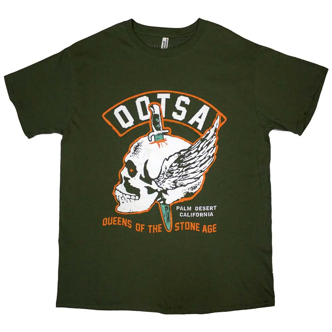 Queens Of The Stone Age Shirt: Winged Skull Ireland Vinyl