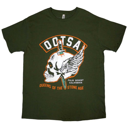 Queens Of The Stone Age Shirt: Winged Skull Ireland Vinyl