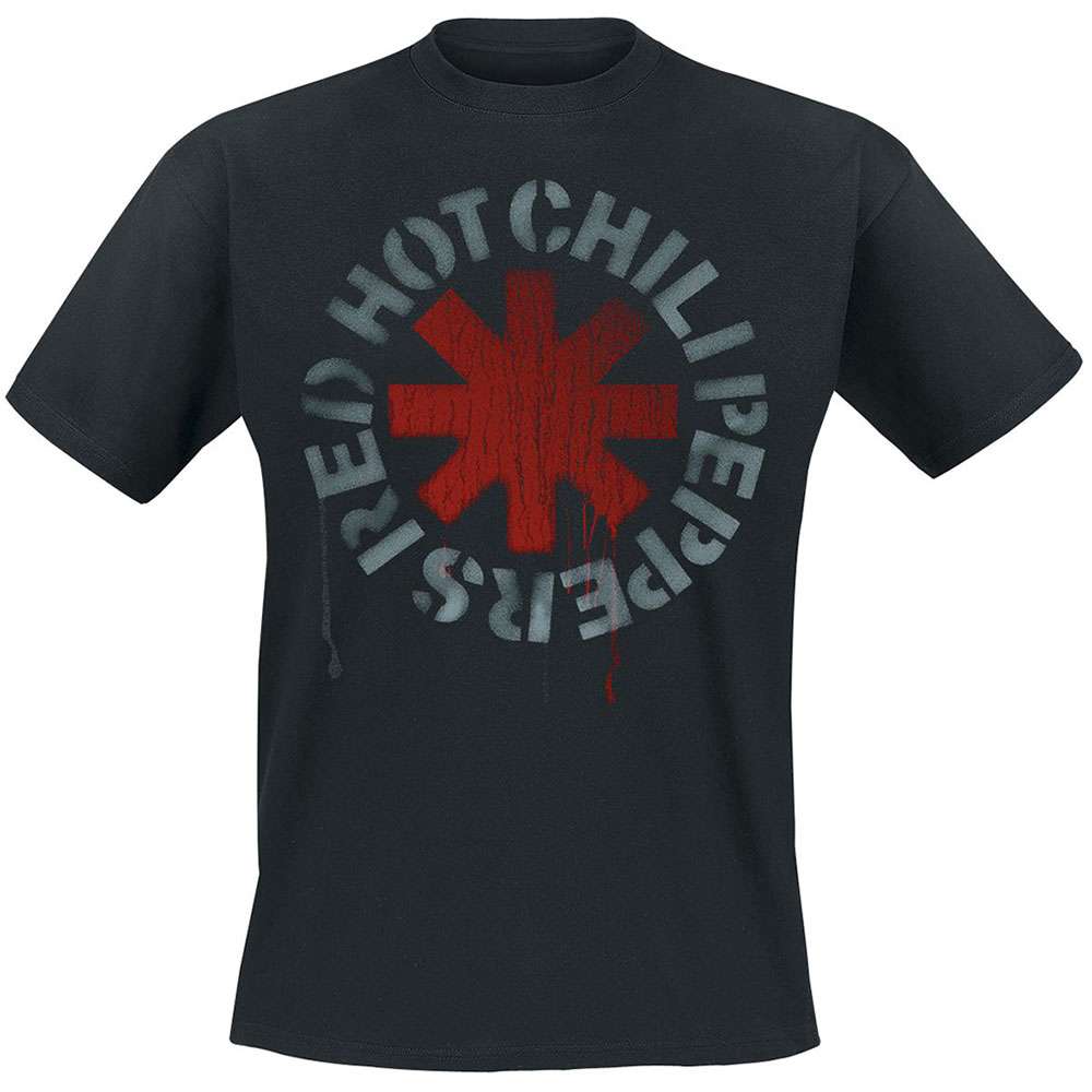 Red Hot Chili Peppers Unisex T-Shirt: Stencil - Zhivago Gifts
