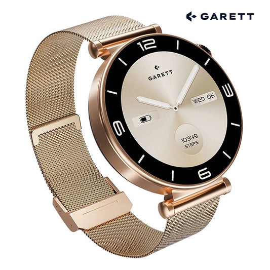 Garett Rose Gold Smartwatch | Mesh