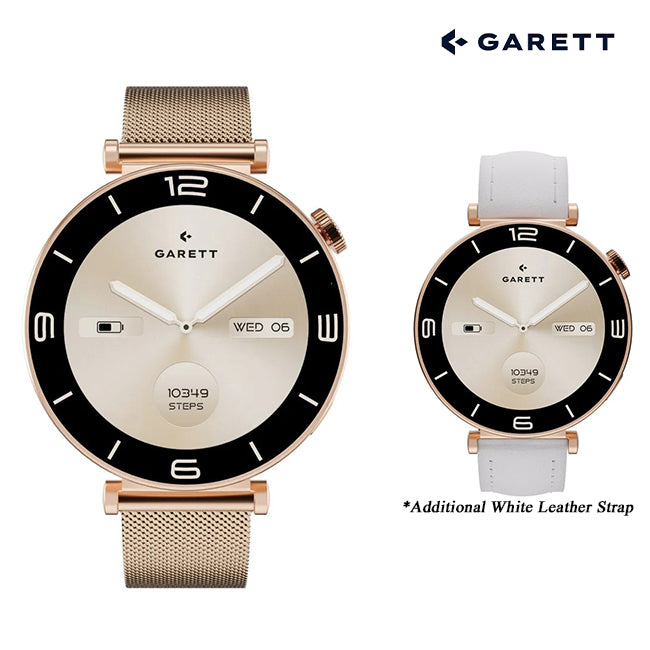 Garett Rose Gold Smartwatch | Mesh