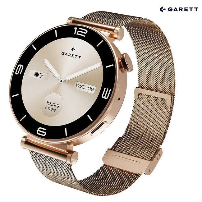 Garett Rose Gold Smartwatch | Mesh