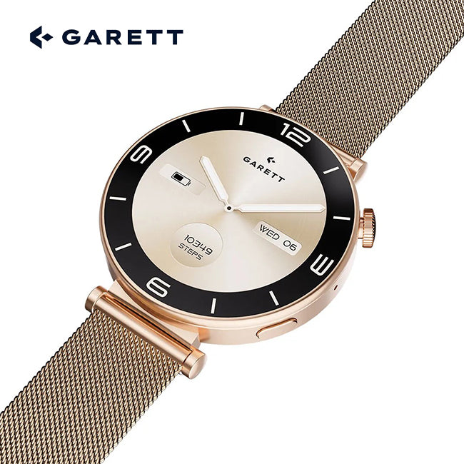 Garett Rose Gold Smartwatch | Mesh