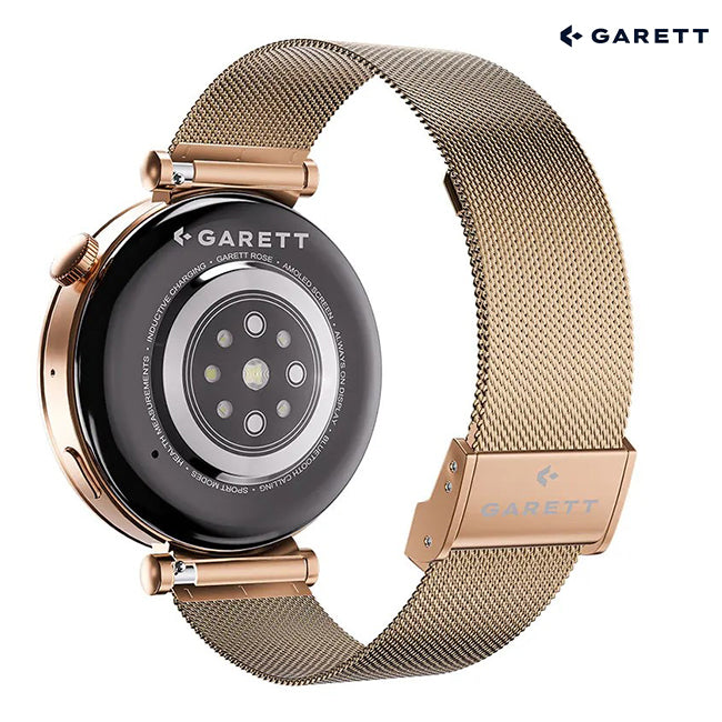 Garett Rose Gold Smartwatch | Mesh