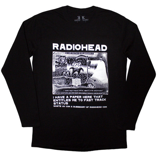 Radiohead Long Sleeve T-Shirt: Ice Caps - Ireland Vinyl