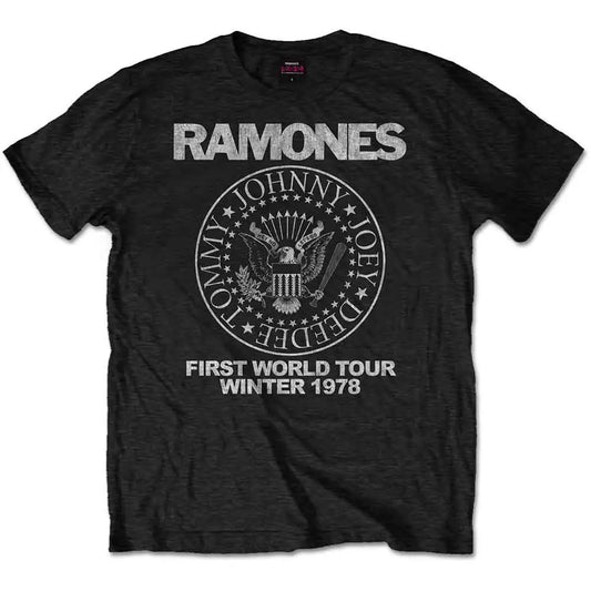 Ramones T-Shirt First World Tour 1978 Ireland Vinyl