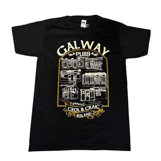 Galway Pubs T Shirt - Zhivago Gifts