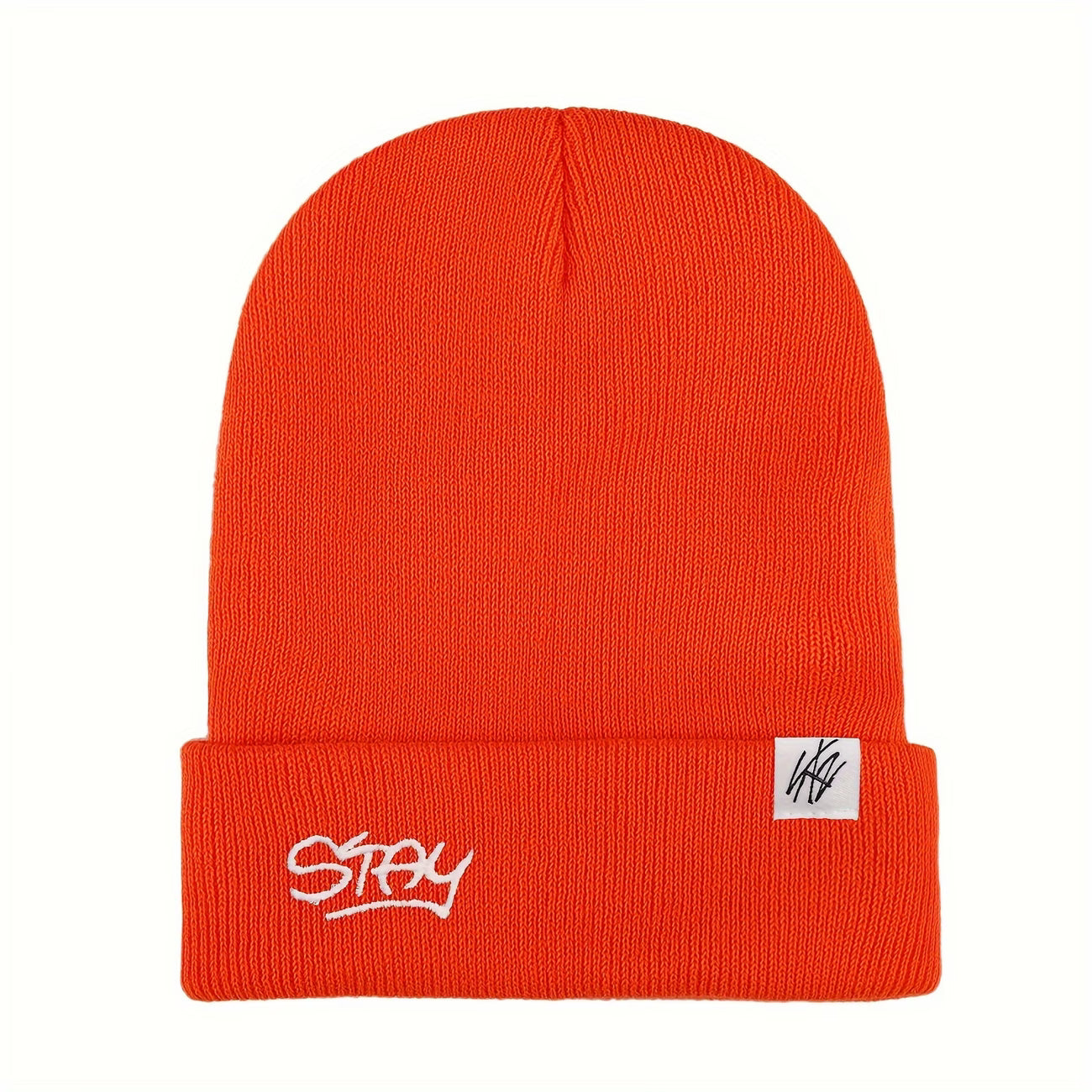 STAY Knitted Beanie (Orange)