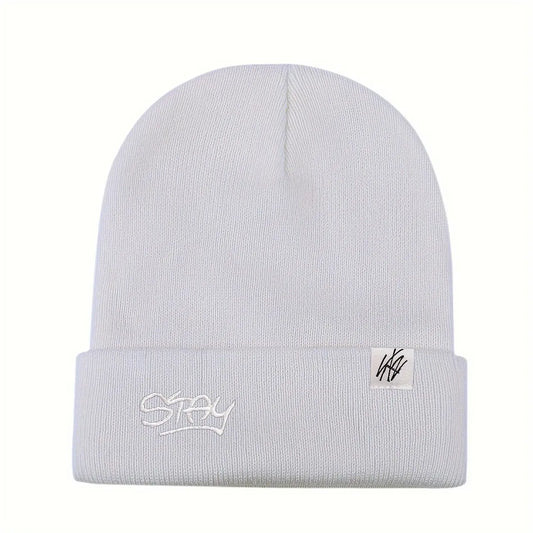 STAY Knitted Beanie (White) Zhivago Gifts