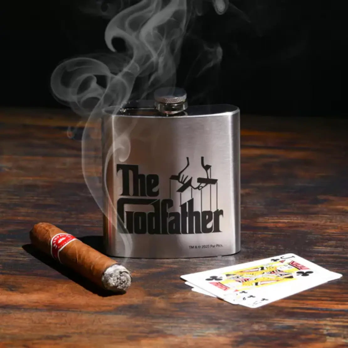 The Godfather Stainless Steel Hip Flask Zhivago Gifts
