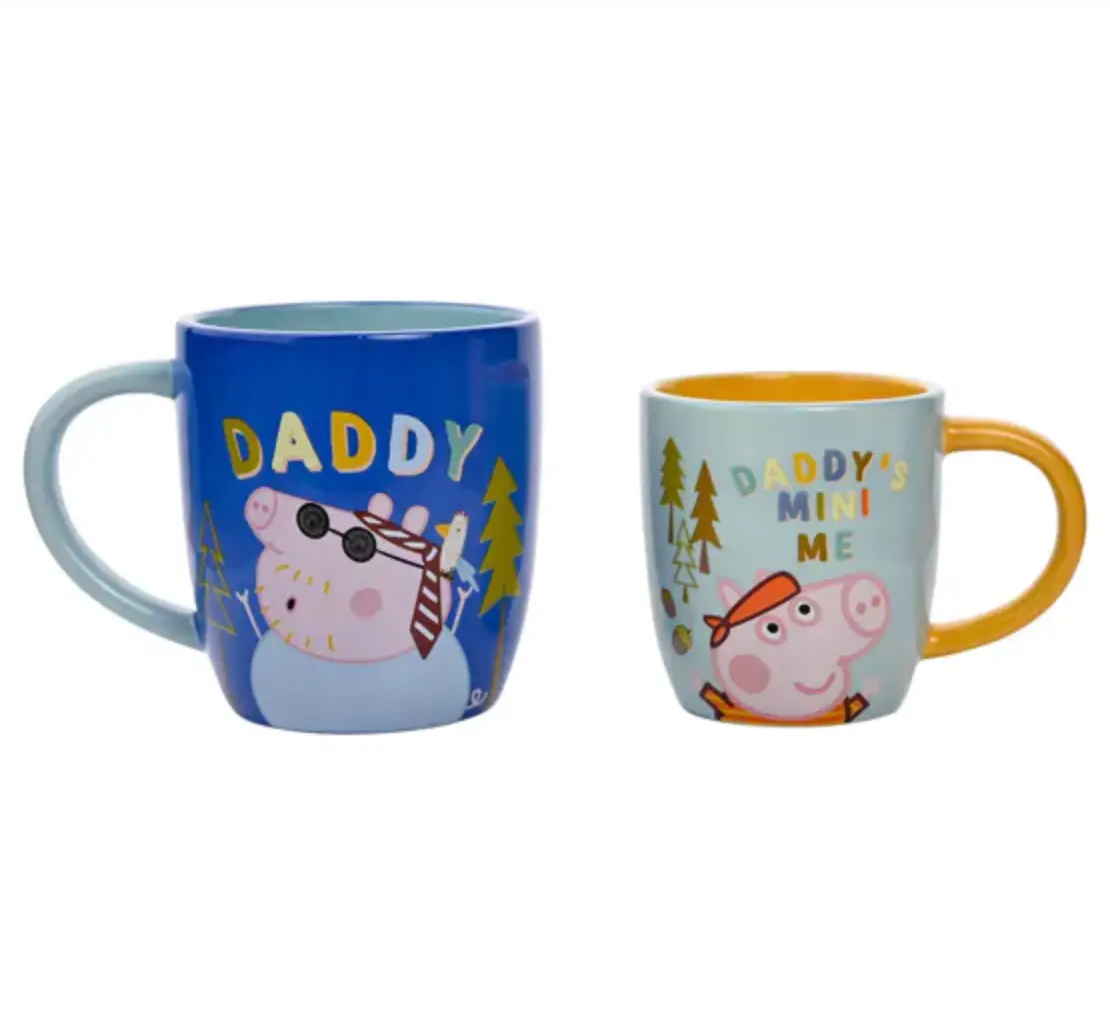 Peppa Pig Daddy & Me Mug Set Zhivago Gifts