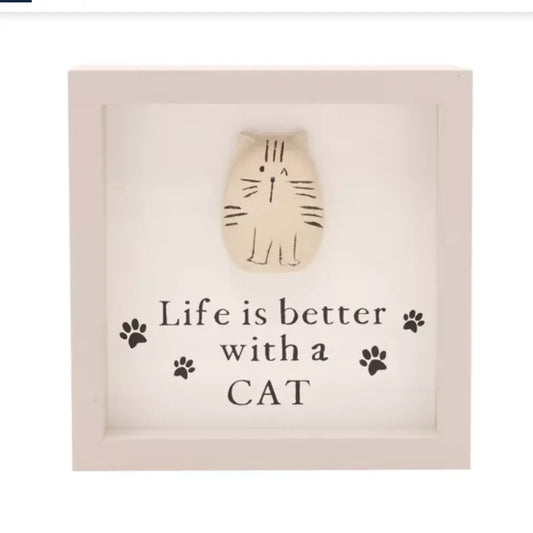 Plaque - Life Is Better With A Cat Zhivago Gifts