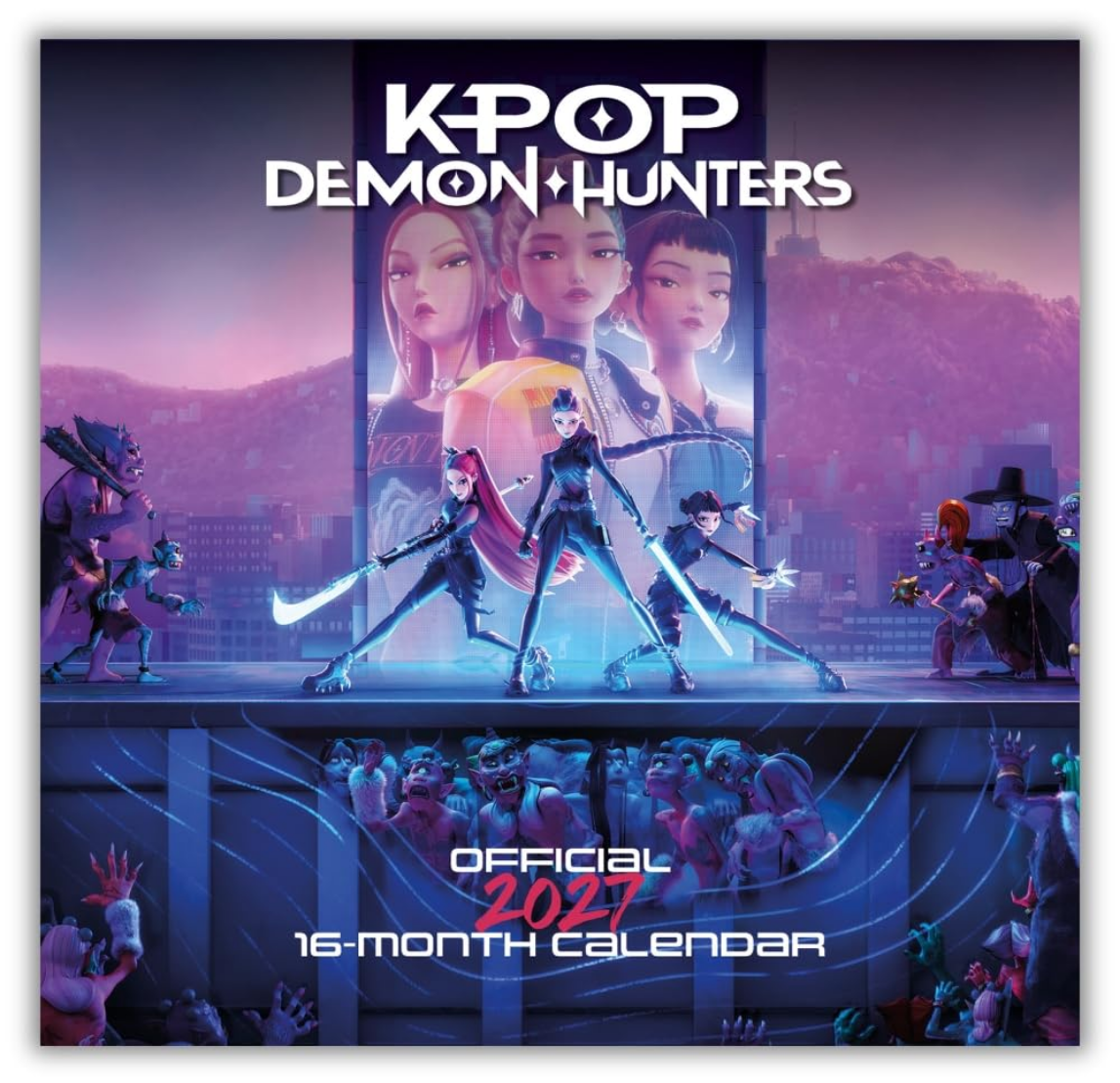 KPop Demon Hunters 2027 Wall Calendar