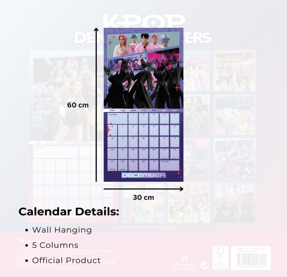 KPop Demon Hunters 2027 Wall Calendar