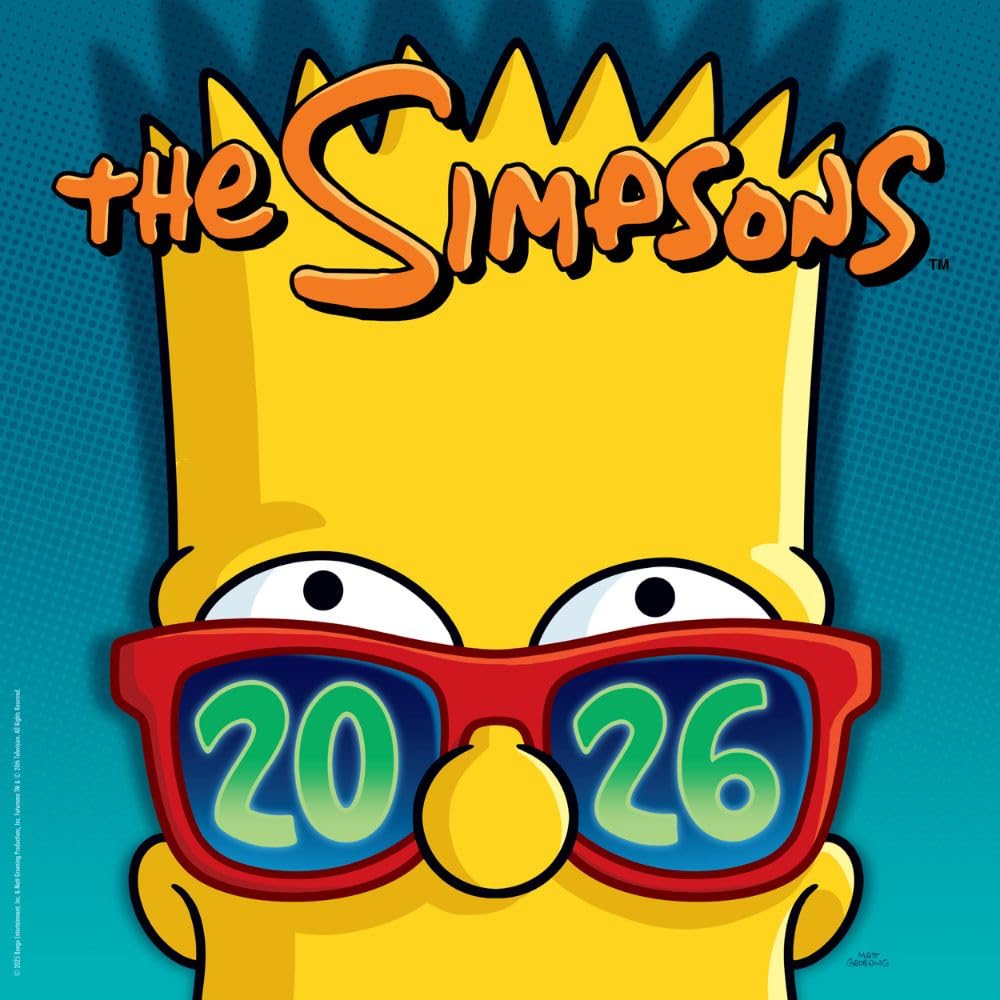 Simpsons 2026 Square Calendar