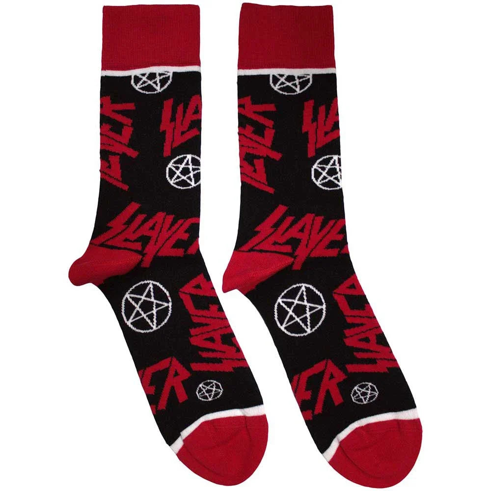 Slayer Socks - Logos and Pentagrams