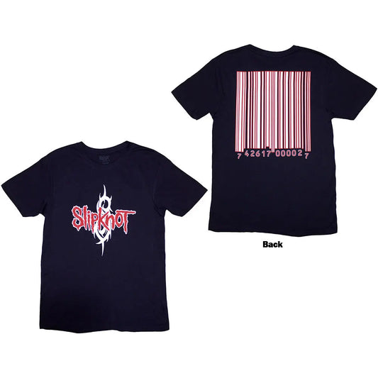 Slipknot Shirt Barcode (Navy Blue) - Ireland Vinyl