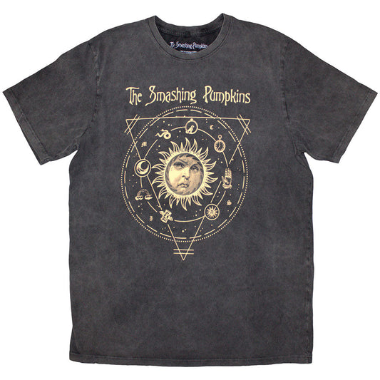 The Smashing Pumpkins Stone Wash Shirt Celestial Sun - Ireland Vinyl