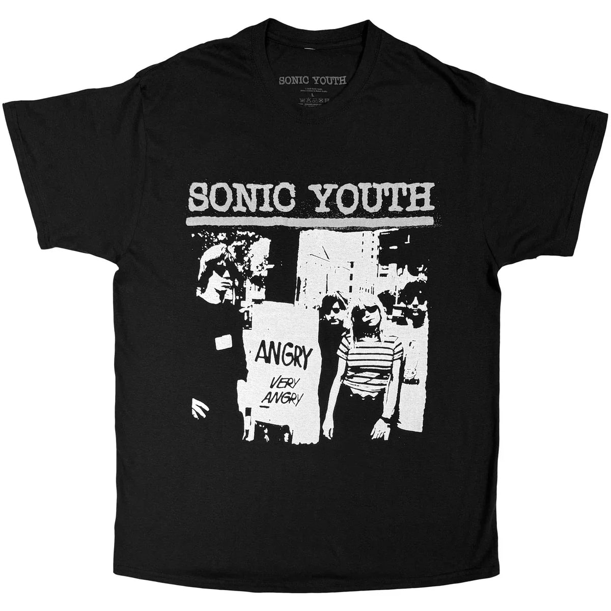 Sonic Youth Shirt - Angry (Black) Shirts