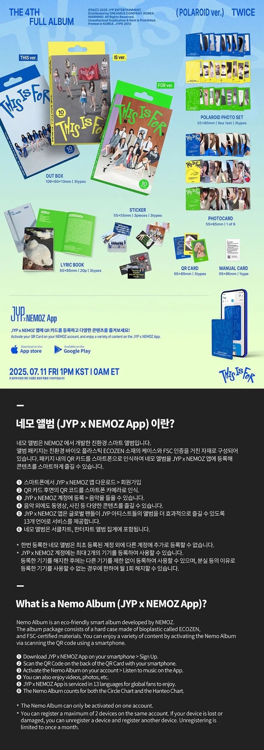 TWICE This Is For Polaroid Ver Zhivago Gifts