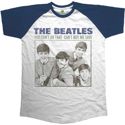 The Beatles Raglan T-Shirt Can't Buy Me Love - Zhivago Gifts