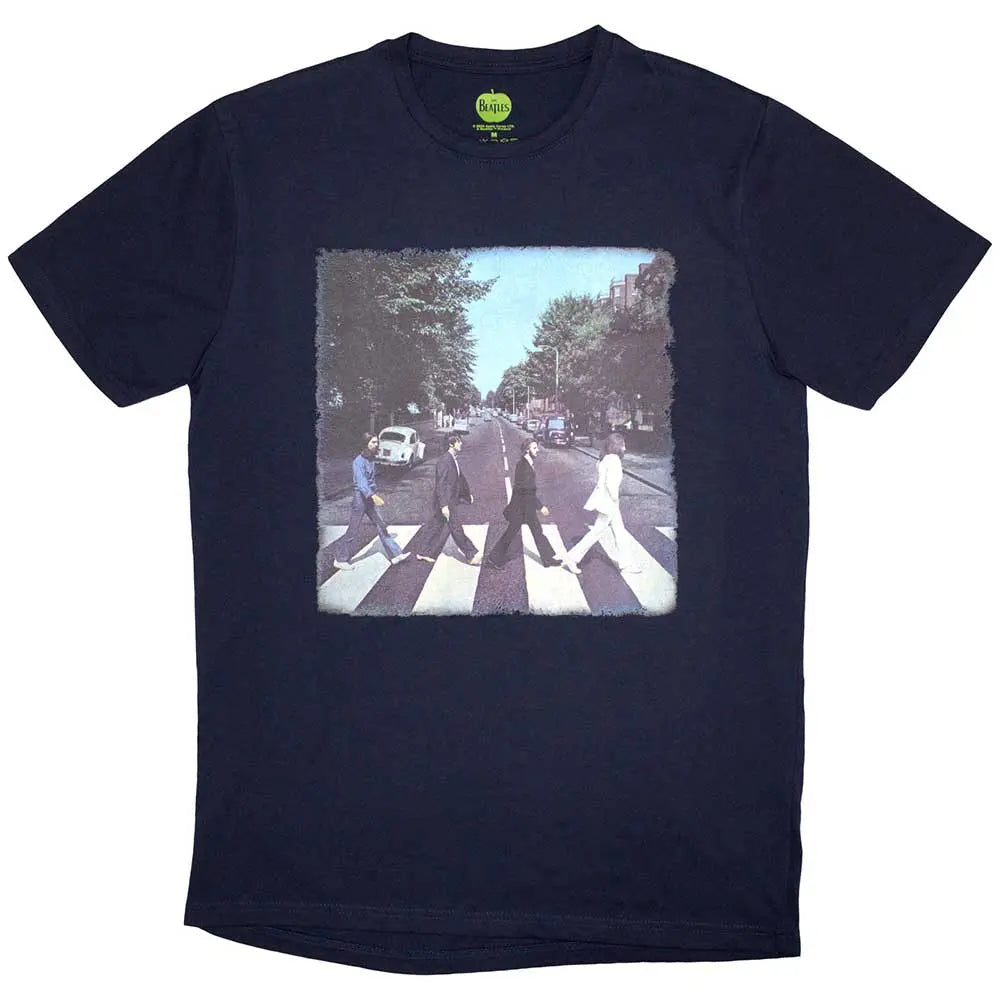 The Beatles Shirt Vintage Abbey Road (Navy Blue) - Ireland Vinyl