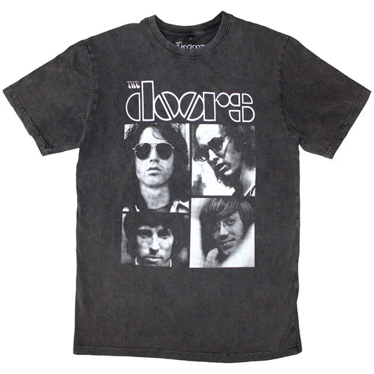 The Doors Stone Wash Shirt Squares - Ireland Vinyl