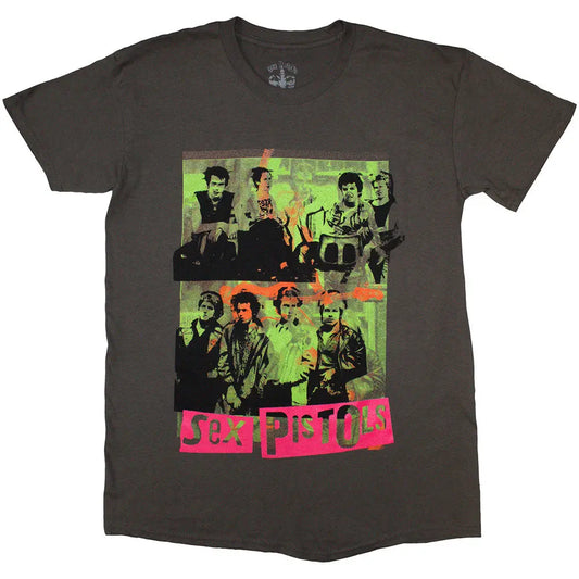 The Sex Pistols Shirt Band Green Montage Ireland Vinyl