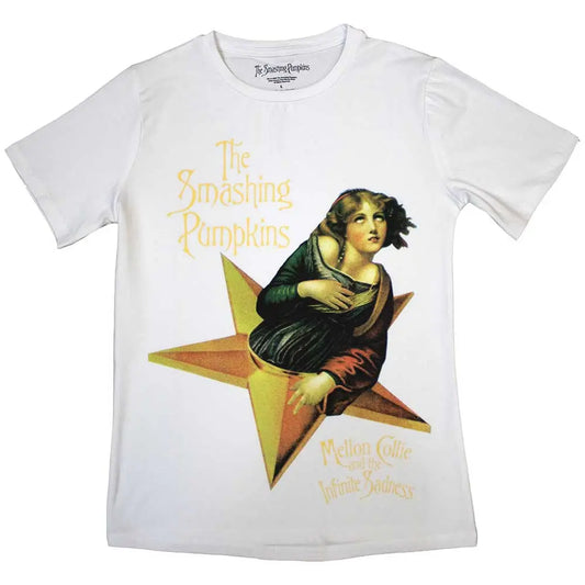 The Smashing Pumpkins Ladies T-Shirt Mellon Collie (White) Ireland Vinyl