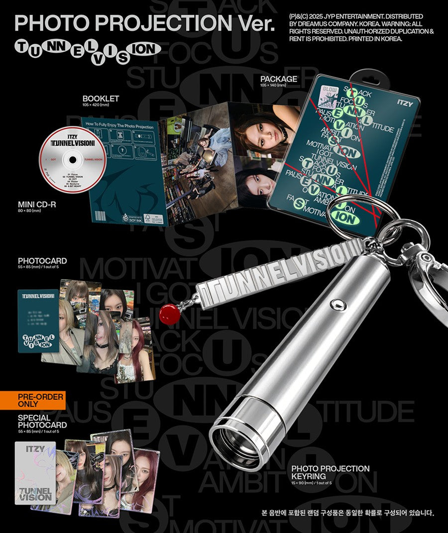 ITZY Tunnel Vision Projection Version Zhivago Gifts