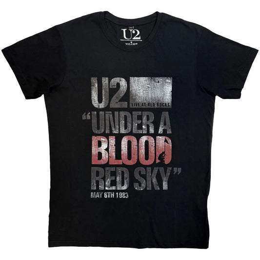 U2 Premium Carbon T-Shirt: Blood Red Sky Live Zhivago Gifts