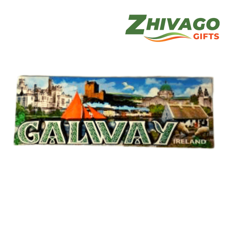Galway Wooden Scenery Magnet - Zhivago Gifts