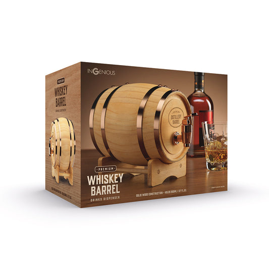 Wooden Keg Whiskey Barrel - Zhivago Gifts