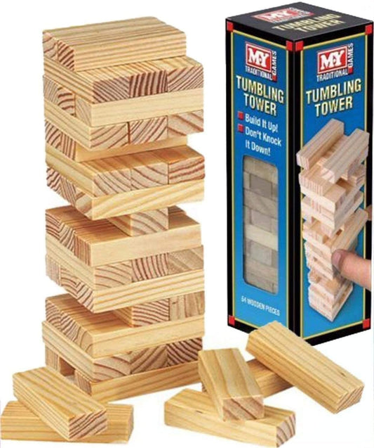 Wooden Tumbling Tower - Zhivago Gifts