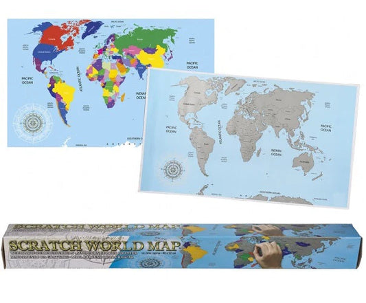 World Scratch Map - Zhivago Gifts