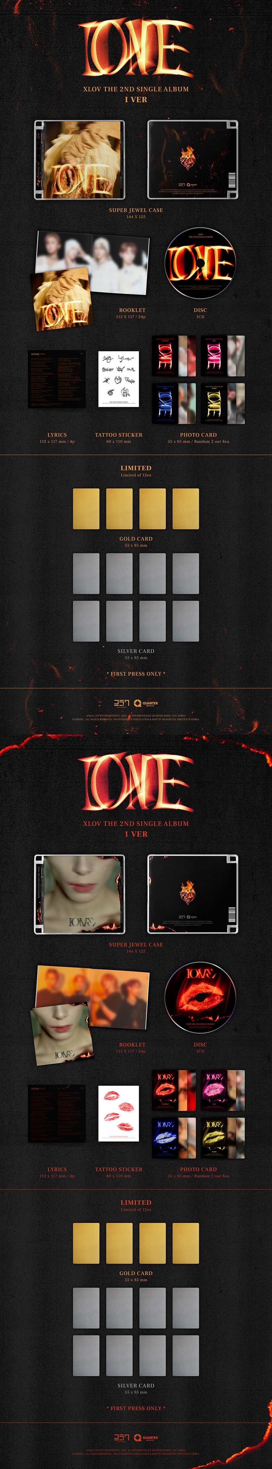 XLOV - 2nd Single Album [I ONE]