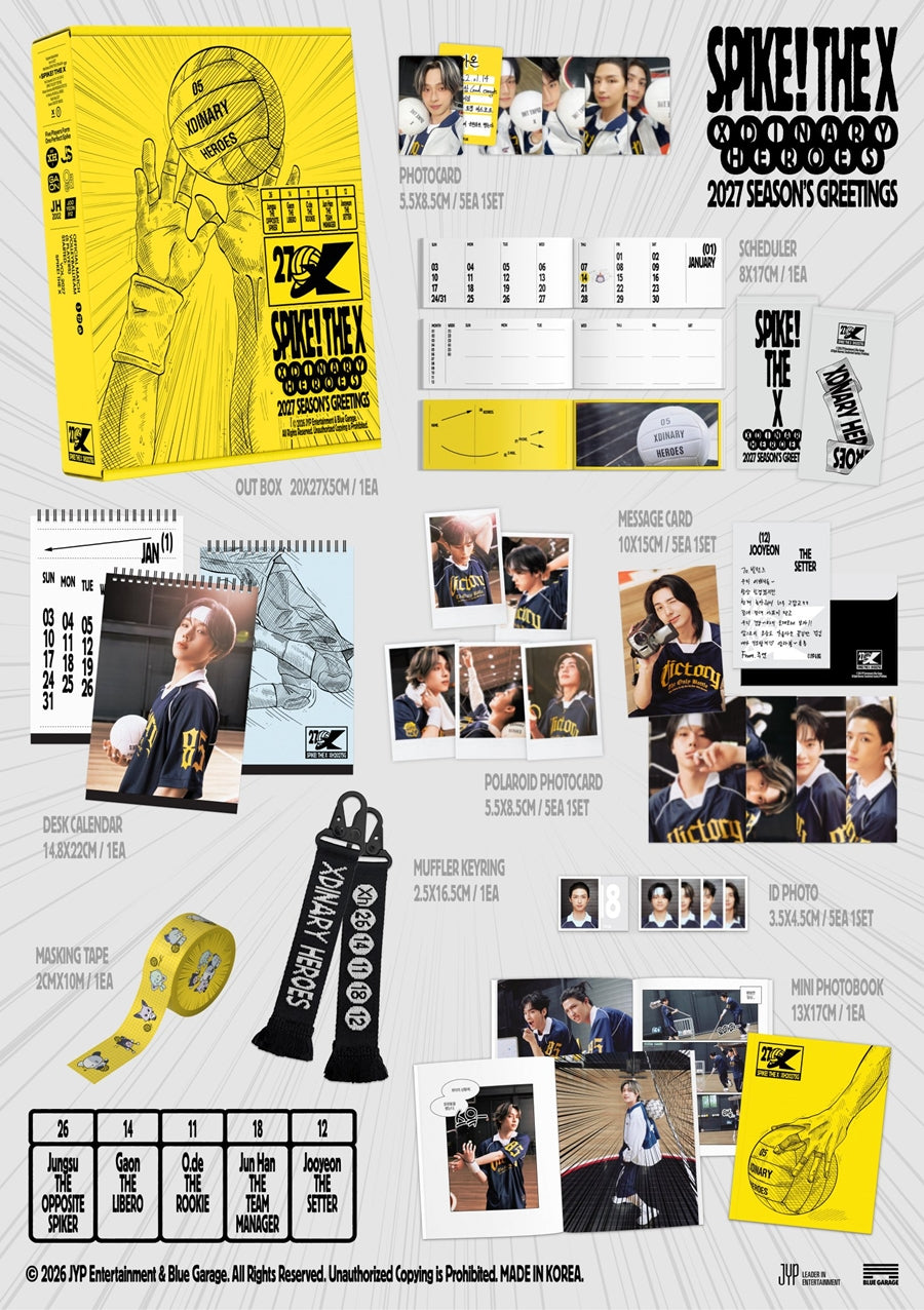 Xdinary Heroes 2027 SEASON’S GREETINGS SPIKE! THE X (POB)