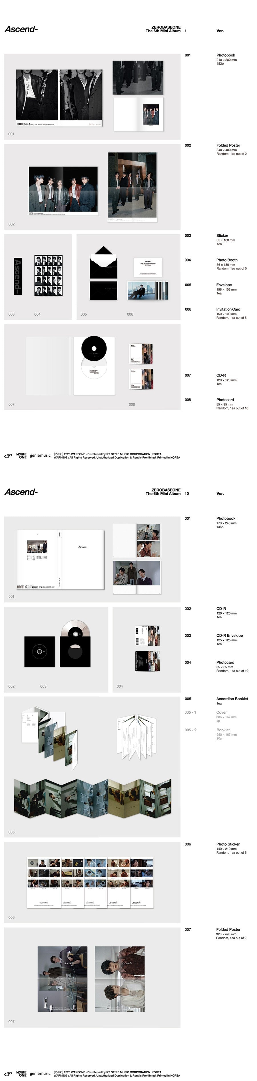 ZEROBASEONE – The 6th Mini Album [Ascend-]